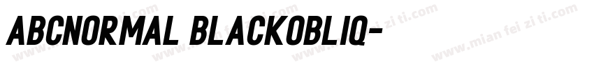 ABCNormal BlackObliq字体转换